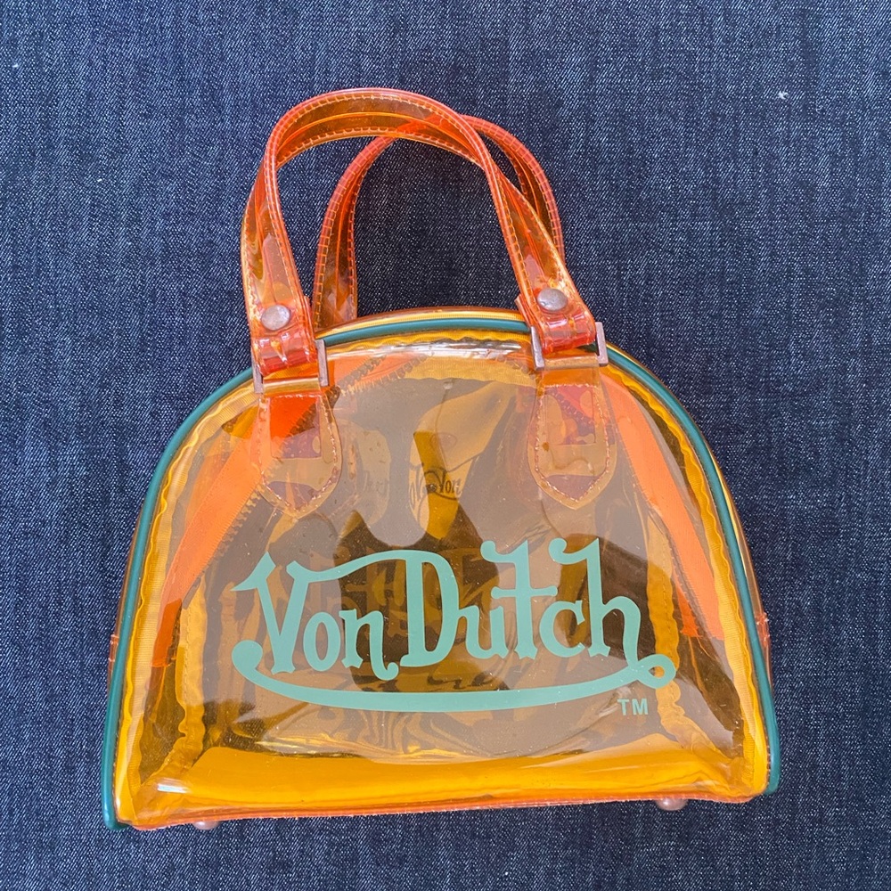 Mini Von Dutch Originals Y2K Tinted See-thru Vinyl Bag